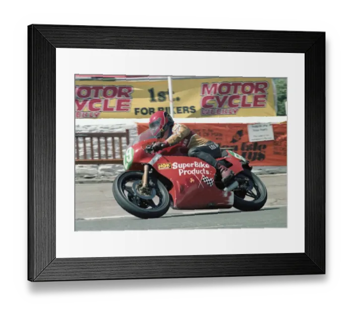 Framed Print : Danny Shimmin (Waddon) 1983 Junior TT Framed Print : Danny Shimmin (Waddon) 1983 Junior TT