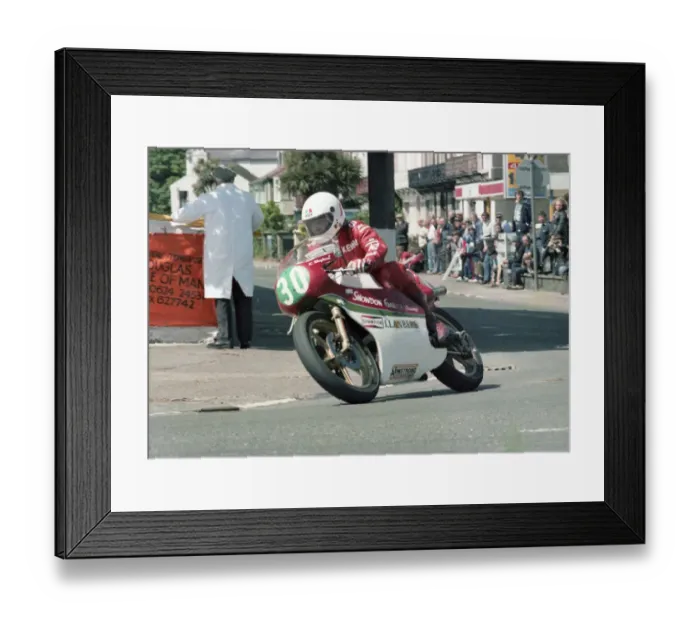 Framed Print : Kenny Shepherd (Armstrong) 1983 Junior TT