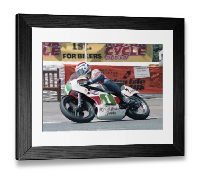 Framed Print : Norman Brown (Yamaha) 1983 Junior TT Framed Print : Norman Brown (Yamaha) 1983 Junior TT