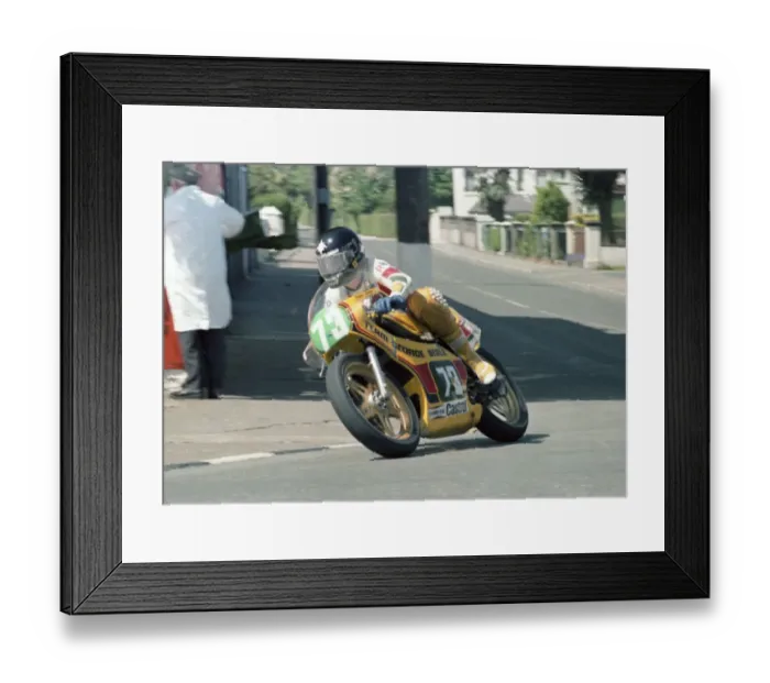 Framed Print : Roger Burnett (Yamaha) 1983 Junior TT Framed Print : Roger Burnett (Yamaha) 1983 Junior TT