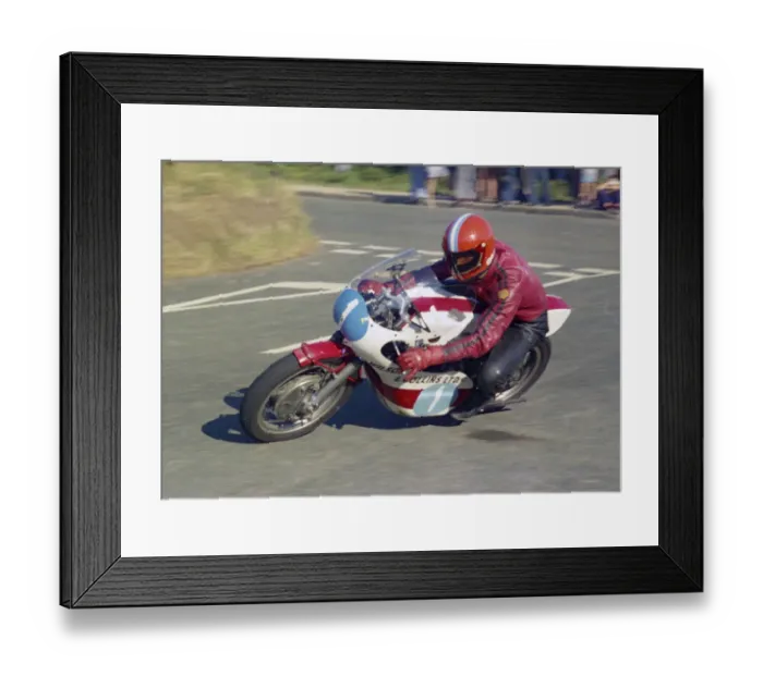 Framed Print : Roger Sutcliffe (Yamaha) 1976 Jurby Road Framed Print : Roger Sutcliffe (Yamaha) 1976 Jurby Road