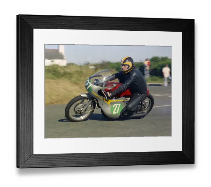 Framed Print : John Turner (Honda) 1976 Jurby Road Framed Print : John Turner (Honda) 1976 Jurby Road