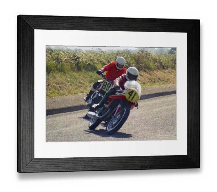 Framed Print : P Knowles (Suzuki) & David Chambers (Suzuki) 1976 Jurby Road Framed Print : P Knowles (Suzuki) & David Chambers (Suzuki) 1976 Jurby Road