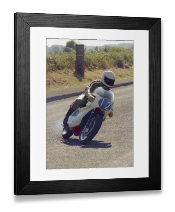 Framed Print : Kenny Harrison (Yamaha) 1976 Jurby Road Framed Print : Kenny Harrison (Yamaha) 1976 Jurby Road