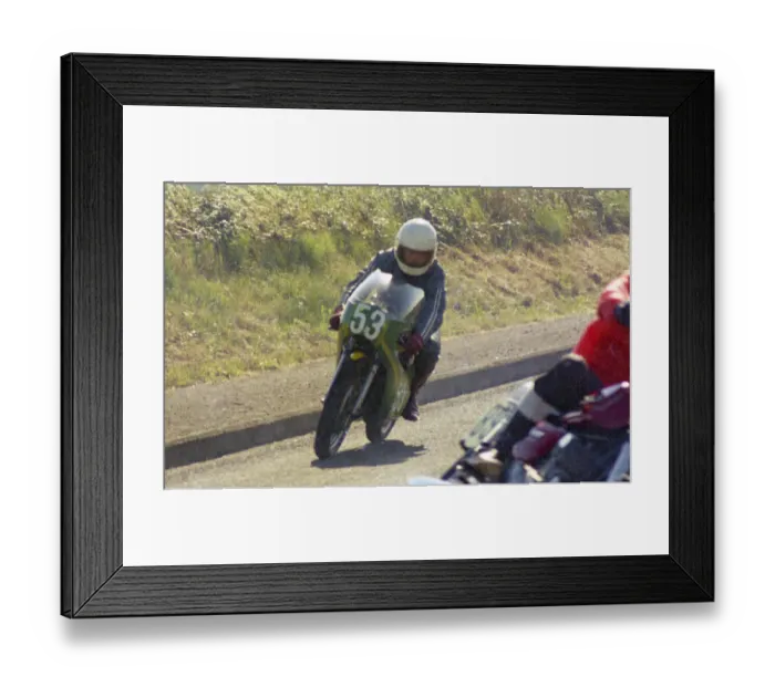 Framed Print : Steve Brain (Yamaha) 1976 Jurby Road Framed Print : Steve Brain (Yamaha) 1976 Jurby Road