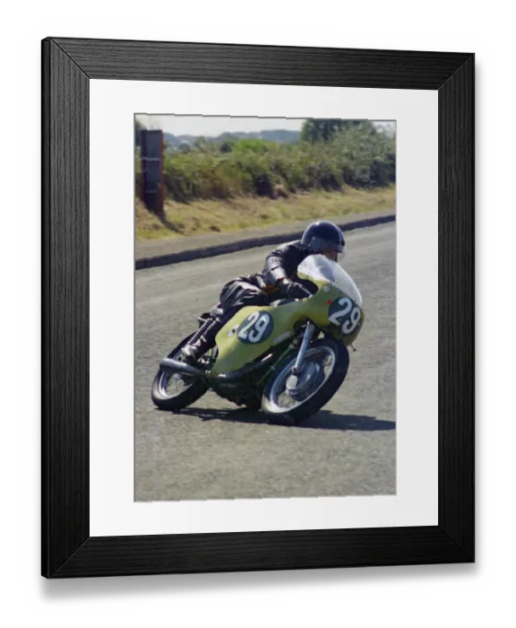 Framed Print : Frank Drinkwater (Ducati) 1976 Jurby Road Framed Print : Frank Drinkwater (Ducati) 1976 Jurby Road