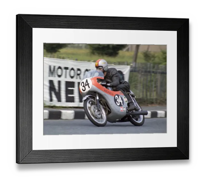 Framed Print : Nev Watts (Honda) 1970 Ultra Lightweight TT Framed Print : Nev Watts (Honda) 1970 Ultra Lightweight TT