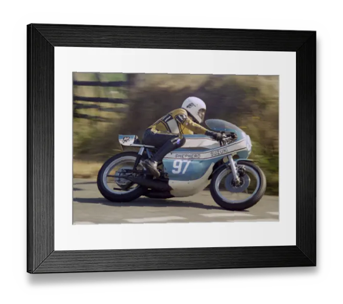 Framed Print : M N Pearson (Shepherd Suzuki) 1976 Jurby Road Framed Print : M N Pearson (Shepherd Suzuki) 1976 Jurby Road
