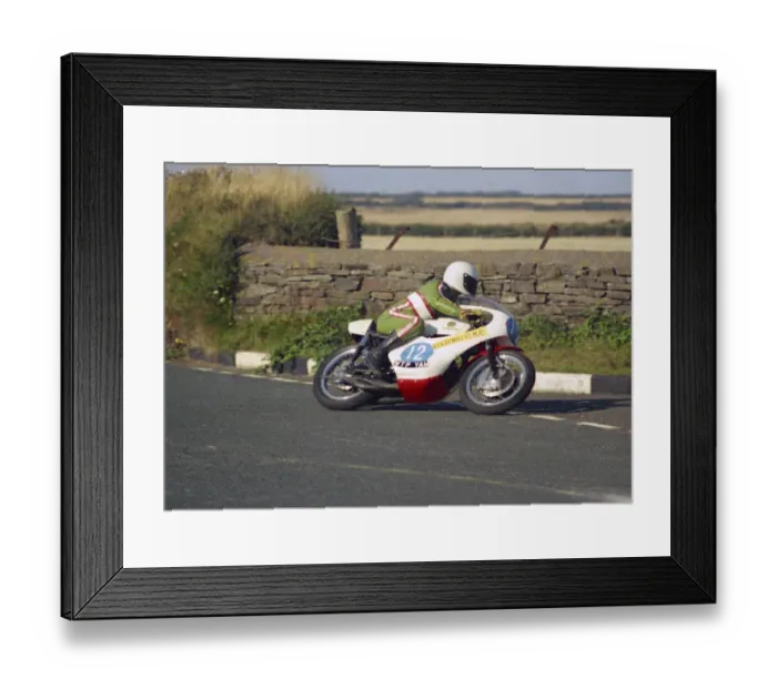 Framed Print : Kenny Harrison (Yamaha) 1976 Jurby Road Framed Print : Kenny Harrison (Yamaha) 1976 Jurby Road
