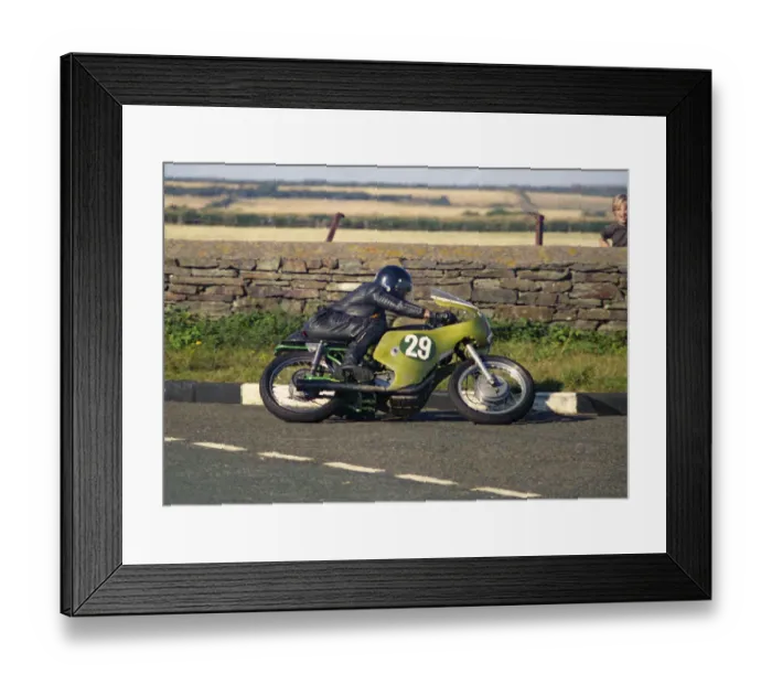 Framed Print : Frank Drinkwater (Ducati) 1976 Jurby Road Framed Print : Frank Drinkwater (Ducati) 1976 Jurby Road