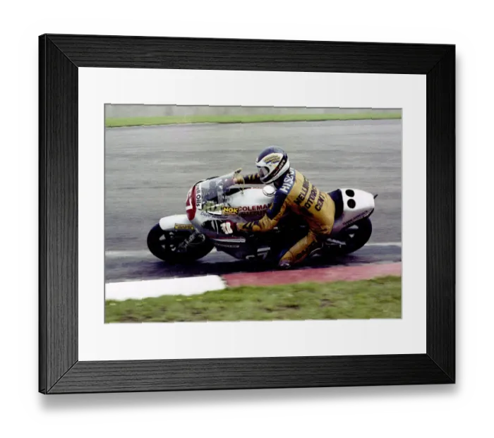 Framed Print : Dave Hiscock (Coleman Suzuki) 1982 Donington Framed Print : Dave Hiscock (Coleman Suzuki) 1982 Donington