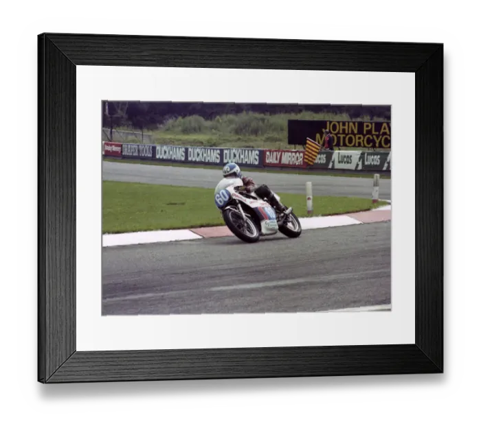 Framed Print : Graham Cannell (Yamaha) 1982 Donington