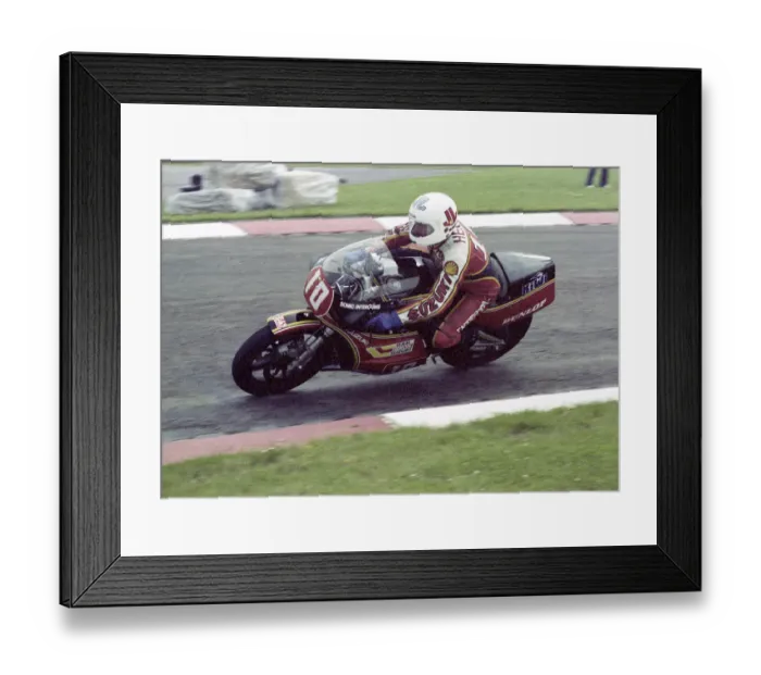Framed Print : Mick Grant (Suzuki) 1982 Donington Framed Print : Mick Grant (Suzuki) 1982 Donington