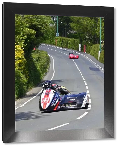 Kiwi Colin Buckley & Robbie Shorter (Carl Cox Motorsport) 2015 Sidecar TT