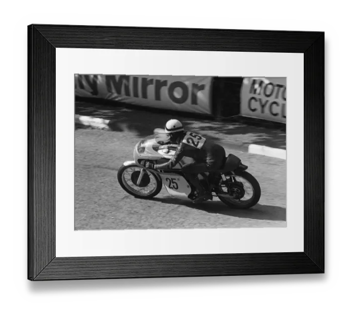 Framed Print : Ken Huggett (Norton) 1966 Senior Manx Grand Prix Framed Print : Ken Huggett (Norton) 1966 Senior Manx Grand Prix