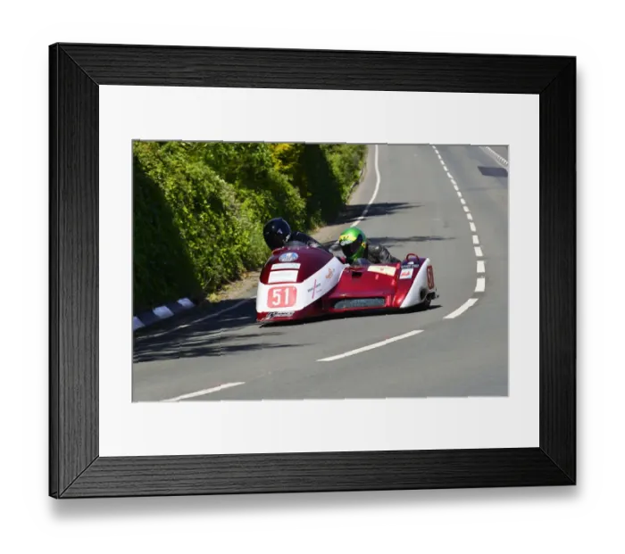 Framed Print : Nigel Smith & Chris McGahan (Ireson Honda) 2015 Sidecar TT Framed Print : Nigel Smith & Chris McGahan (Ireson Honda) 2015 Sidecar TT