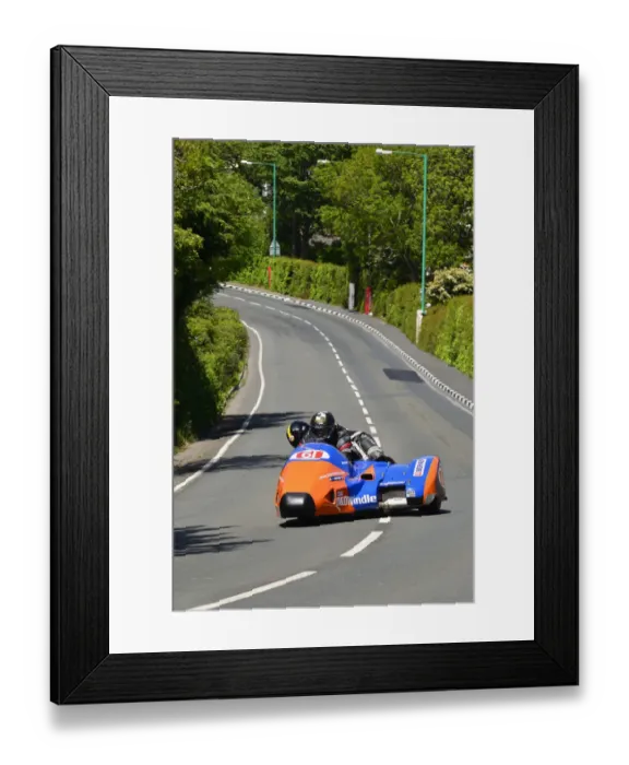 Framed Print : Lionel Mansuy & Melanie Farnier (Windle DD) 2015 Sidecar TT