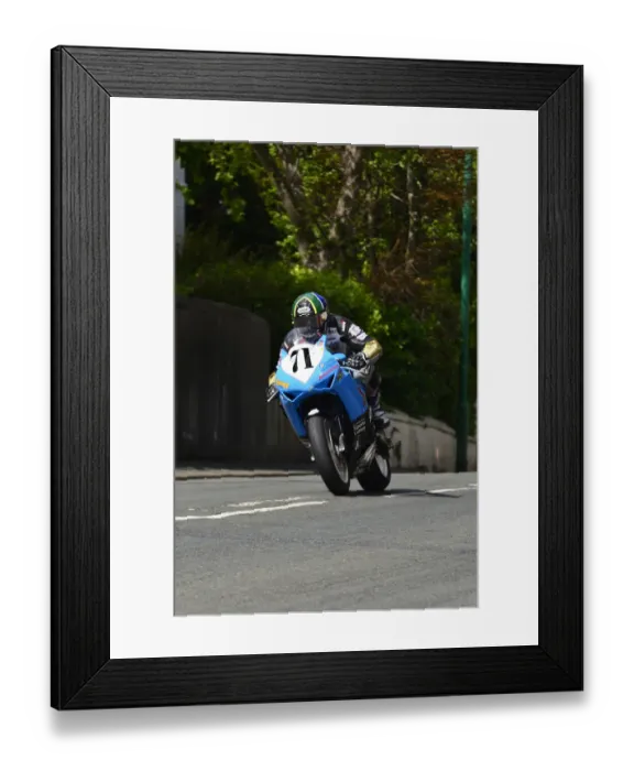 Framed Print : Allan Venter (Honda) 2015 Superbike TT