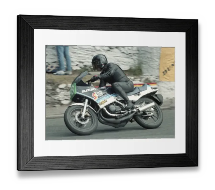 Framed Print : Alan Dugdale (Suzuki) 1985 Production TT Framed Print : Alan Dugdale (Suzuki) 1985 Production TT
