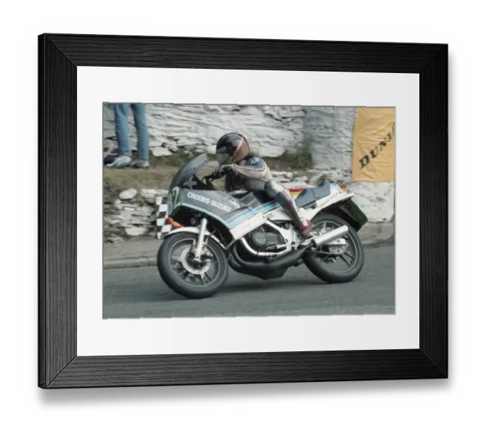 Framed Print : Chris Fargher (Suzuki) 1985 Production TT Framed Print : Chris Fargher (Suzuki) 1985 Production TT
