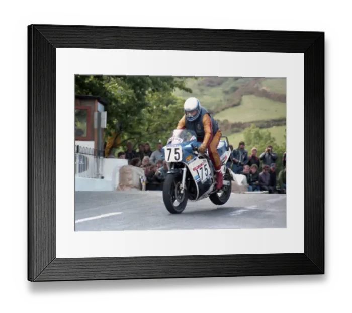Framed Print : Geoff Martin (Suzuki) 1985 Production TT Framed Print : Geoff Martin (Suzuki) 1985 Production TT