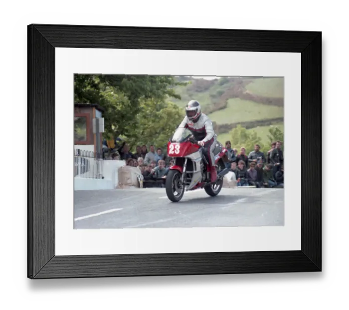 Framed Print : Yusaf Nonoo (Kawasaki) 1985 Production TT Framed Print : Yusaf Nonoo (Kawasaki) 1985 Production TT