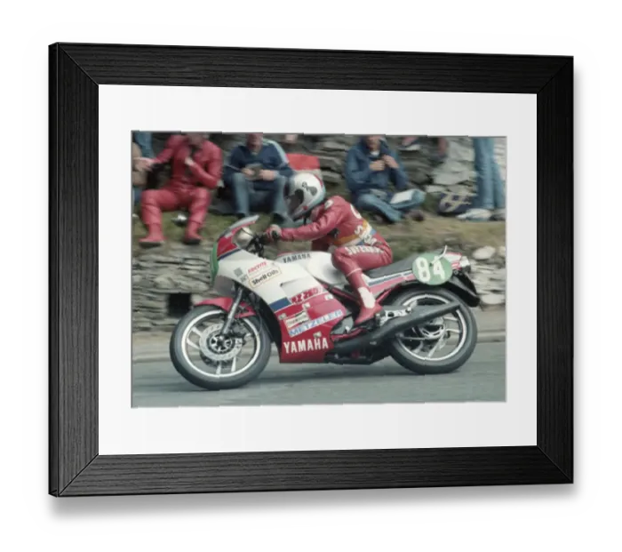 Framed Print : Graham Cannell (Yamaha) 1985 Production TT Framed Print : Graham Cannell (Yamaha) 1985 Production TT