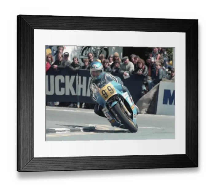 Framed Print : Kevin Hughes (Kawasaki) 1985 Senior TT Framed Print : Kevin Hughes (Kawasaki) 1985 Senior TT
