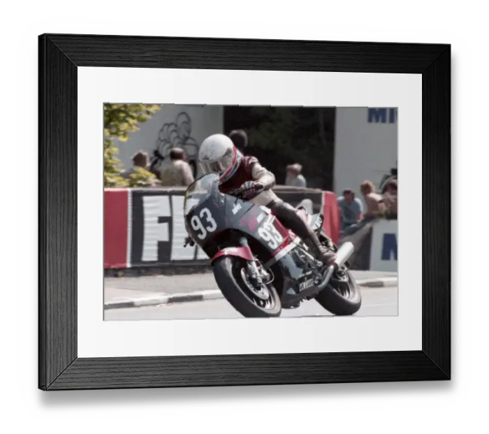 Framed Print : Rob Sewell (Kawasaki) 1985 Formula Two TT Framed Print : Rob Sewell (Kawasaki) 1985 Formula Two TT