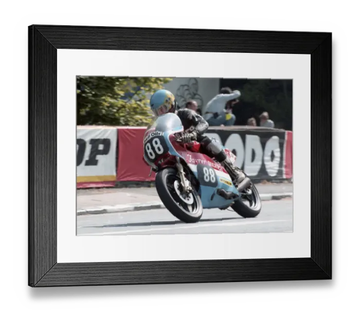 Framed Print : Pete Boast (Farrer Ducati) 1985 Formula Two TT Framed Print : Pete Boast (Farrer Ducati) 1985 Formula Two TT