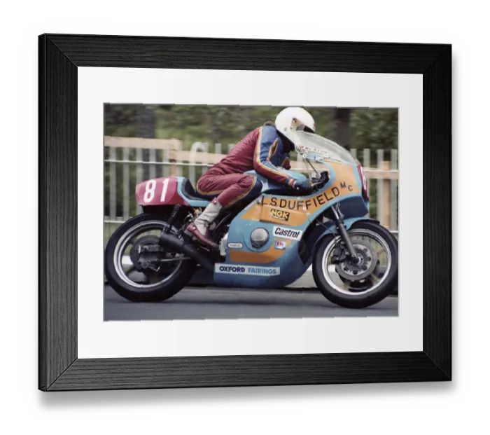 Framed Print : Trevor Nation (Duffield Suzuki) 1980 Formula One TT Framed Print : Trevor Nation (Duffield Suzuki) 1980 Formula One TT