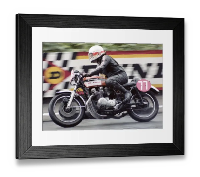 Framed Print : Stuart Noon (Kawasaki) 1980 Formula One TT Framed Print : Stuart Noon (Kawasaki) 1980 Formula One TT