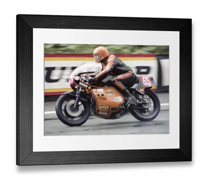 Framed Print : Dave Kerby (Kerby Kawasaki) 1980 Formula One TT Framed Print : Dave Kerby (Kerby Kawasaki) 1980 Formula One TT