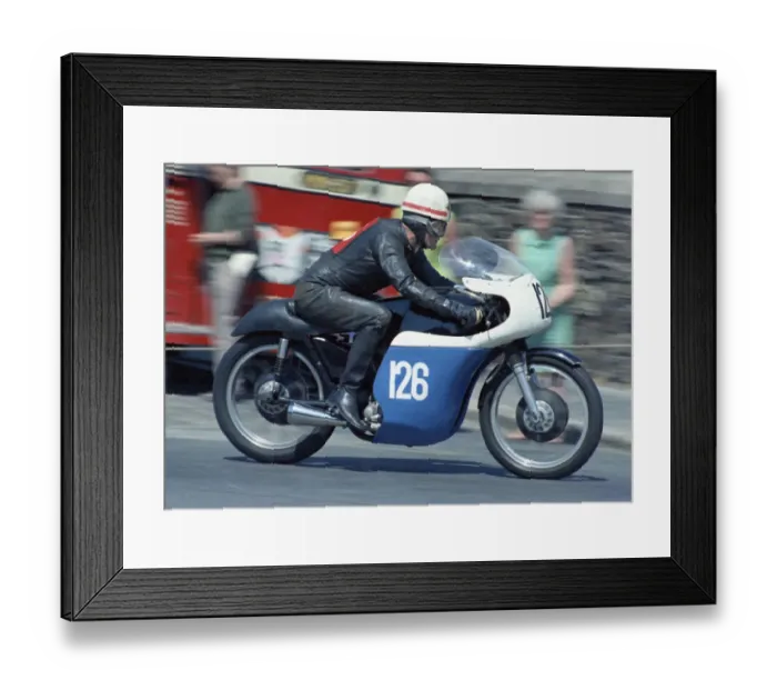 Framed Print : Gerry Borland (AJS) 1969 Junior TT Framed Print : Gerry Borland (AJS) 1969 Junior TT