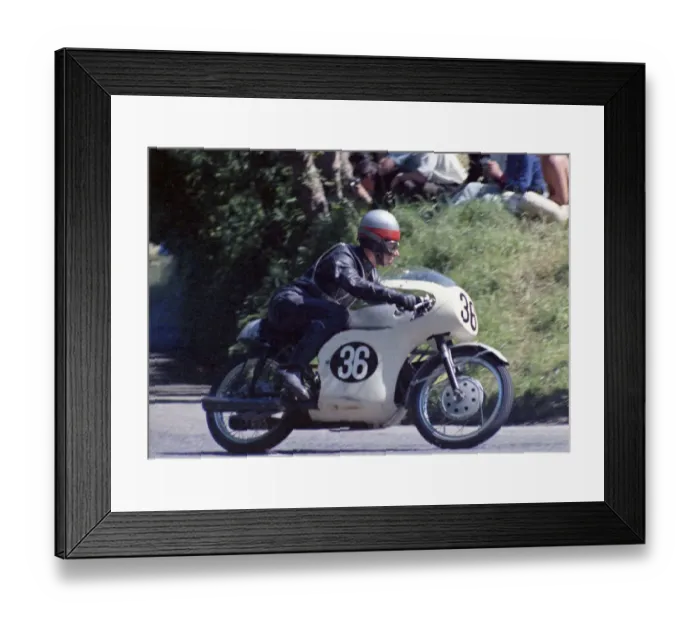 Framed Print : Pat Walsh (Honda) 1968 Ultra Lightweight TT Framed Print : Pat Walsh (Honda) 1968 Ultra Lightweight TT