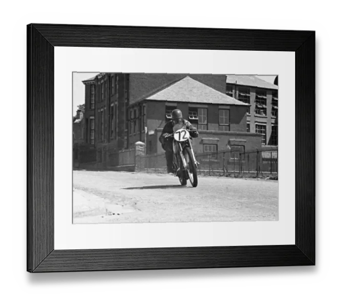 Framed Print : Monty Lockwood (AJS) 1950 Junior TT Framed Print : Monty Lockwood (AJS) 1950 Junior TT