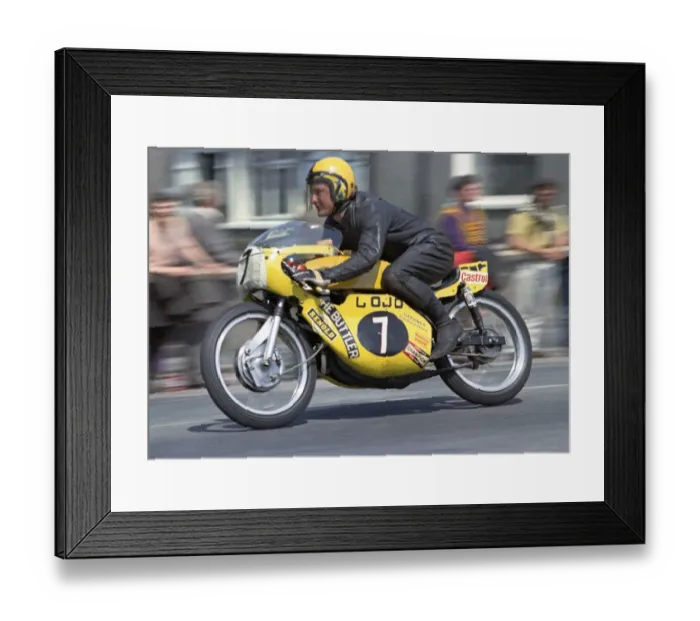 Framed Print : Leigh Notman (Lojo Yamaha) 1973 Ultra Lightweight TT Framed Print : Leigh Notman (Lojo Yamaha) 1973 Ultra Lightweight TT