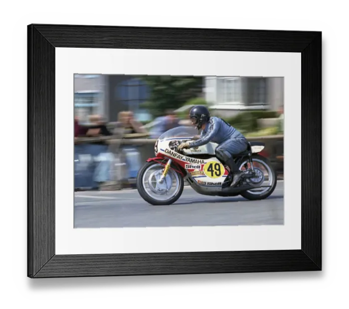 Framed Print : Danny Keaney (Danfay Yamaha) 1973 Senior TT Framed Print : Danny Keaney (Danfay Yamaha) 1973 Senior TT