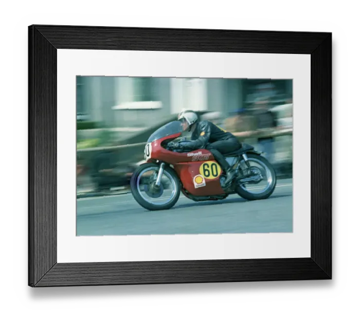Framed Print : Don Grant (Norton) 1973 Senior TT