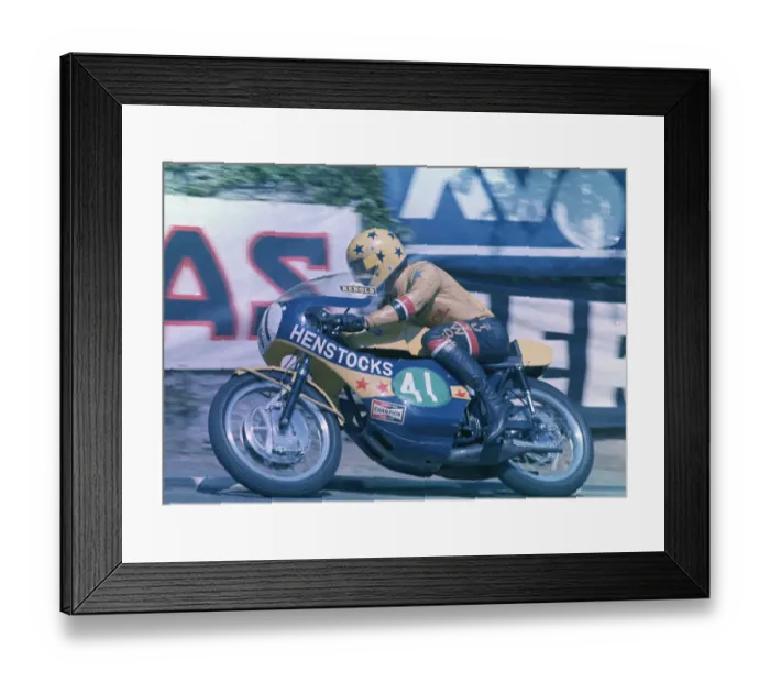 Framed Print : Neil Tuxworth (Yamaha) 1973 Lightweight TT