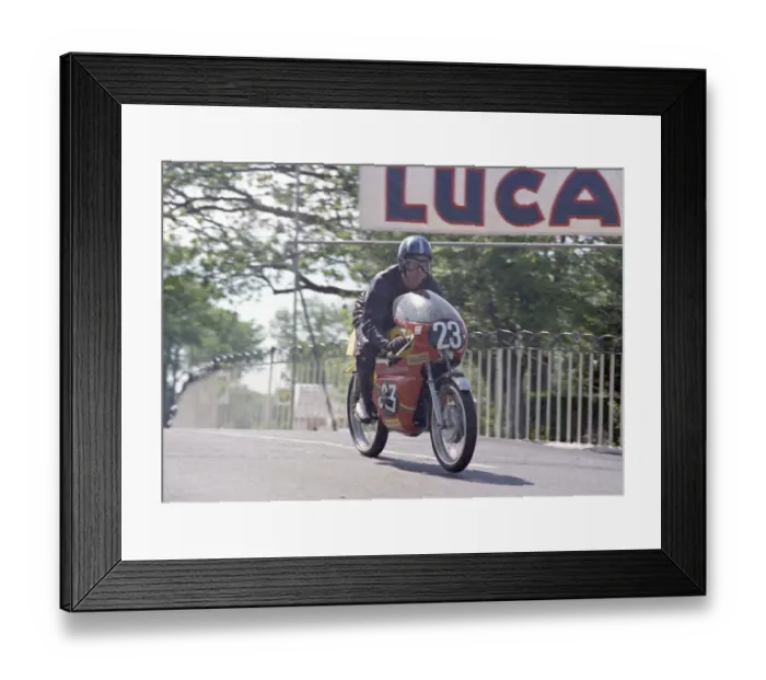 Framed Print : Richard Stevens (Maico) 1973 Ultra Lightweight TT Framed Print : Richard Stevens (Maico) 1973 Ultra Lightweight TT