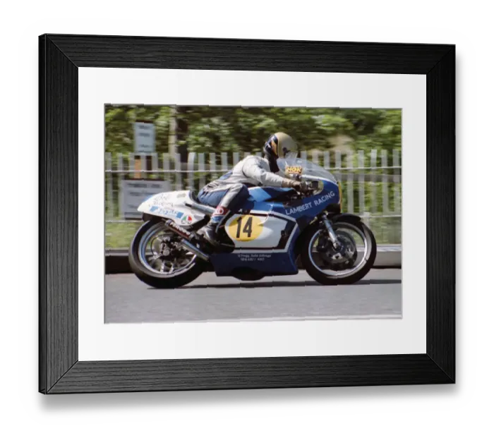 Framed Print : Bob Jackson (Lambert Yamaha) 1982 Senior TT Framed Print : Bob Jackson (Lambert Yamaha) 1982 Senior TT
