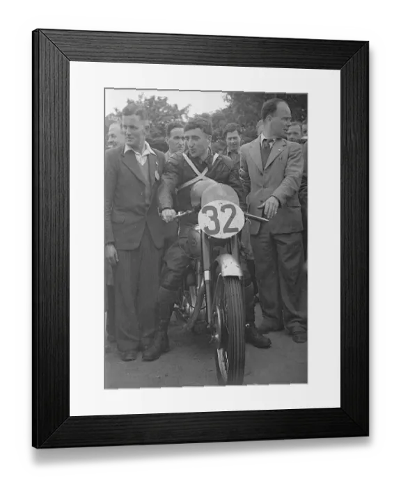 Framed Print : Brian Jackson (BSA) 1950 Junior Clubman TT Framed Print : Brian Jackson (BSA) 1950 Junior Clubman TT