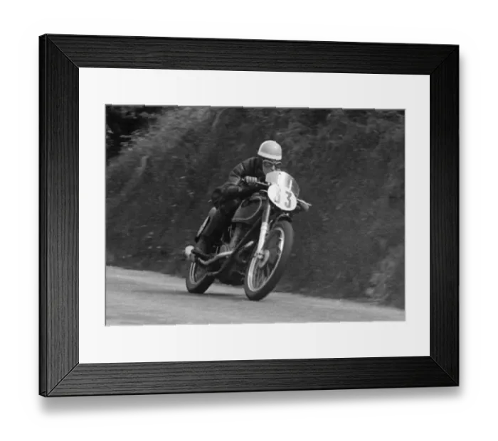 Framed Print : Syd Lawton (AJS) 1951 Junior TT Framed Print : Syd Lawton (AJS) 1951 Junior TT