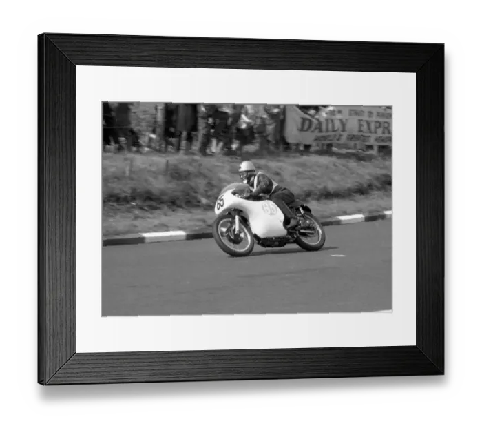 Framed Print : Geoff Morgan (AJS) 1963 Junior Manx Grand Prix Framed Print : Geoff Morgan (AJS) 1963 Junior Manx Grand Prix
