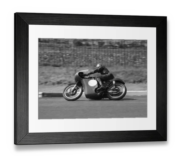 Framed Print : Mick Bancroft (AJS) 1963 Junior Manx Grand Prix Framed Print : Mick Bancroft (AJS) 1963 Junior Manx Grand Prix