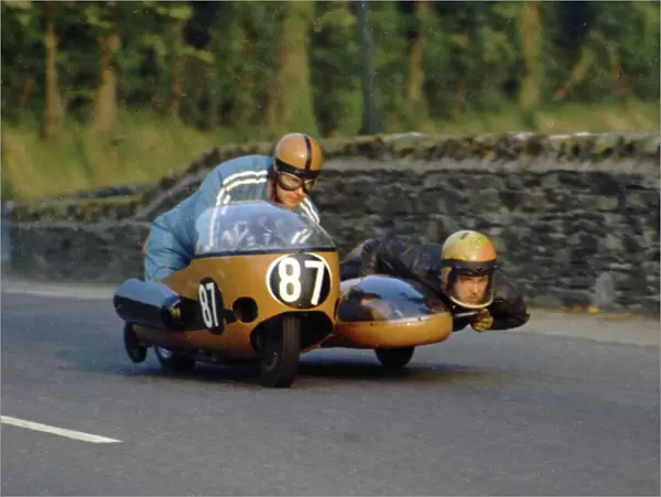 William Lomas & Conrad Money (BMW) 1971 500 Sidecar TT