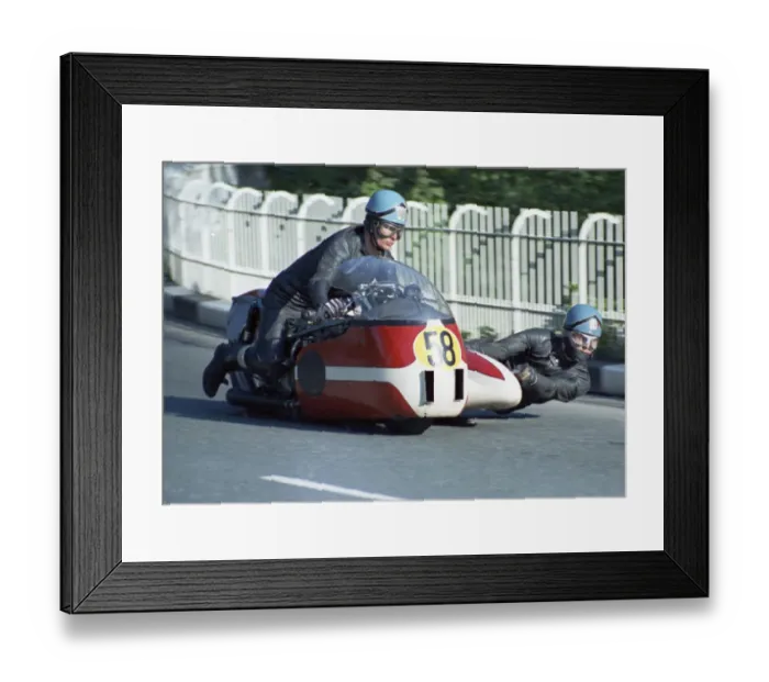 Framed Print : Trevor Ireson & D Lockett (ETY Triumph) 1969 750 Sidecar TT Framed Print : Trevor Ireson & D Lockett (ETY Triumph) 1969 750 Sidecar TT