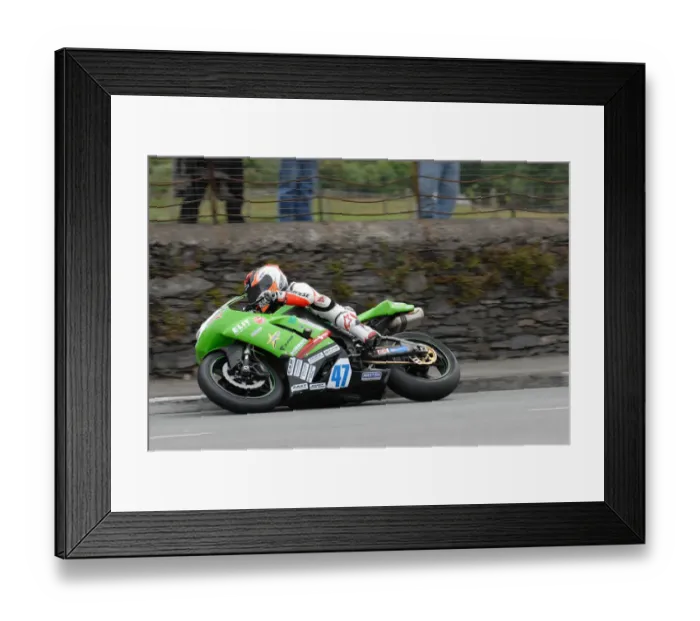 Framed Print : Michal Dokoupil (Honda) 2010 Supersport TT