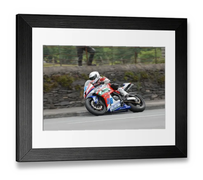 Framed Print : Stefano Bonetti (Honda) 2010 Supersport TT Framed Print : Stefano Bonetti (Honda) 2010 Supersport TT